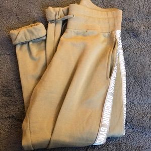 Olive green Gymshark high waisted sweats